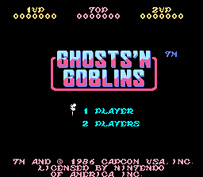 Ghosts 'N Goblins title screen