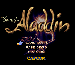 Aladdin title screen