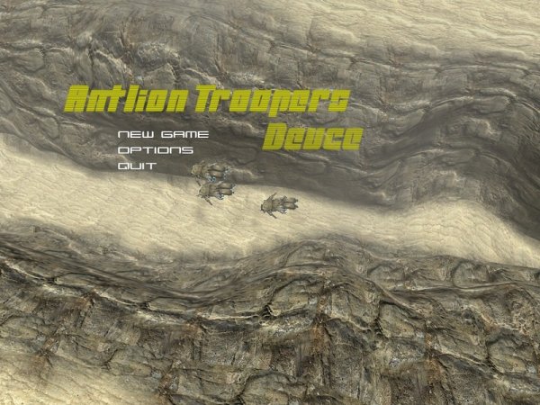 Antlion Troopers Deuce title screen