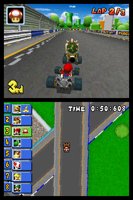 Mario Kart DS gameplay